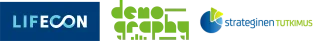 Logo LIFECON-hanke Demography-ohjelma ja Strateginen tutkimus